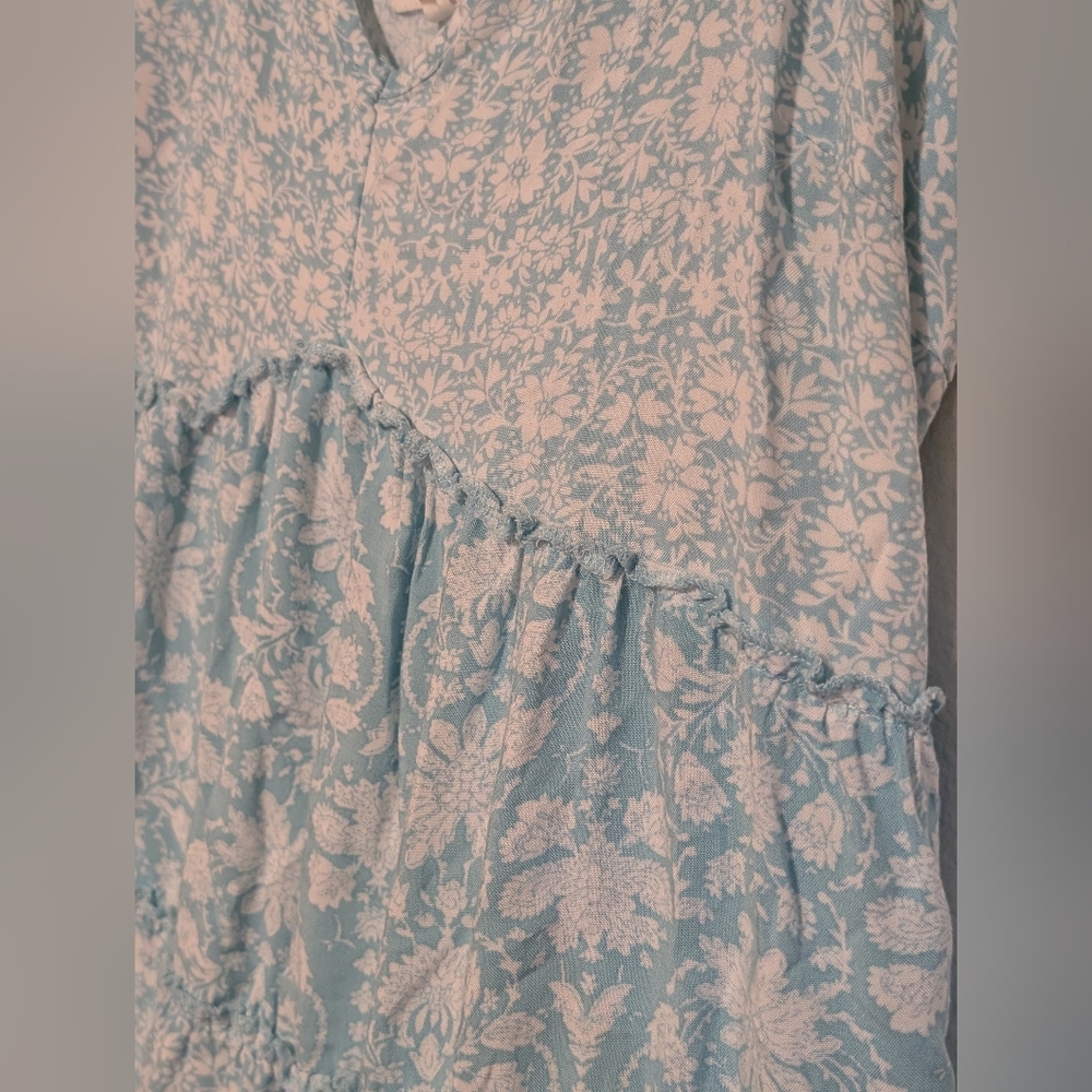 Maurices Light Blue Floral Mini Dress - Picture 4 of 4